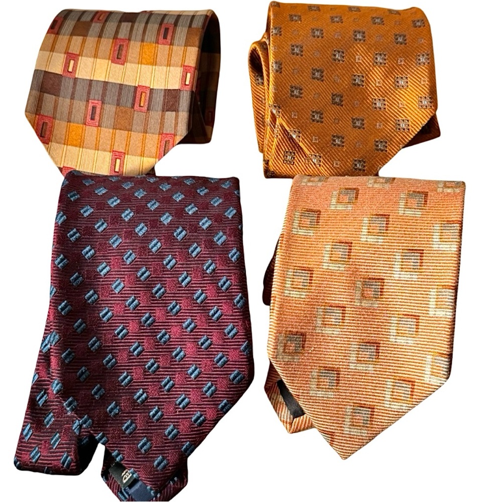 Vintage Ermenegildo Zegna Ties Lot 4
Fall Colors Perfect Gift Wedding Groomsmen - Picture 1 of 14